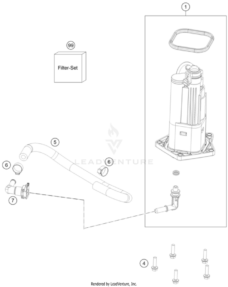 Fuel Pump SVARTPILEN 801 CHASSIS - 2024 Schematic