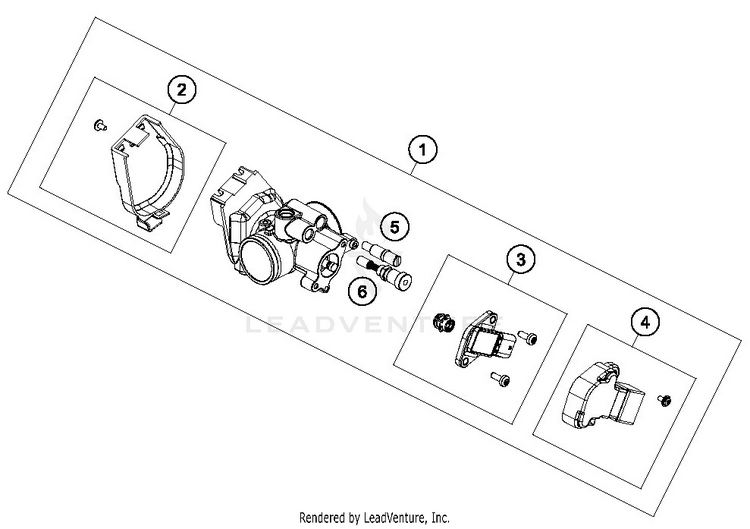 Throttle Body TE 300i ENGINE - 2019 Schematic