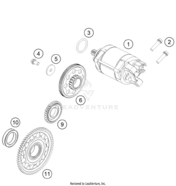 Electric Starter FC/FX 450 ENGINE - 2024 Schematic