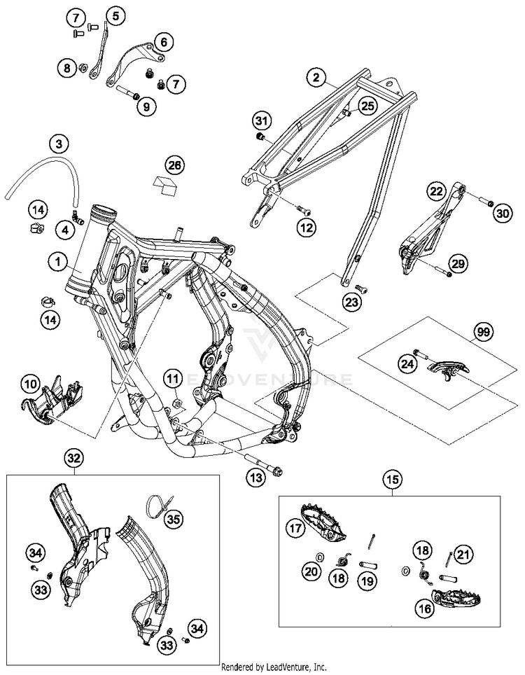 Frame TC 85 CHASSIS - 2018 Schematic