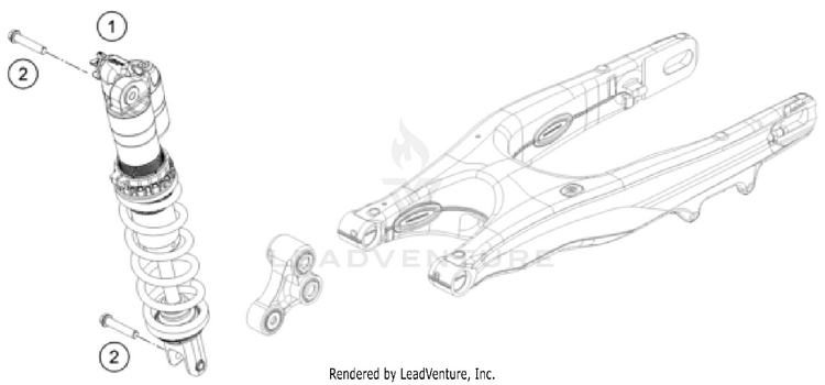 Shock Absorber FC 350 CHASSIS - 2023 Schematic