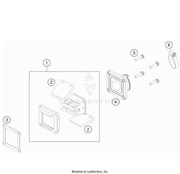 Reed Valve Case TC 85 Engine - 2022 Schematic