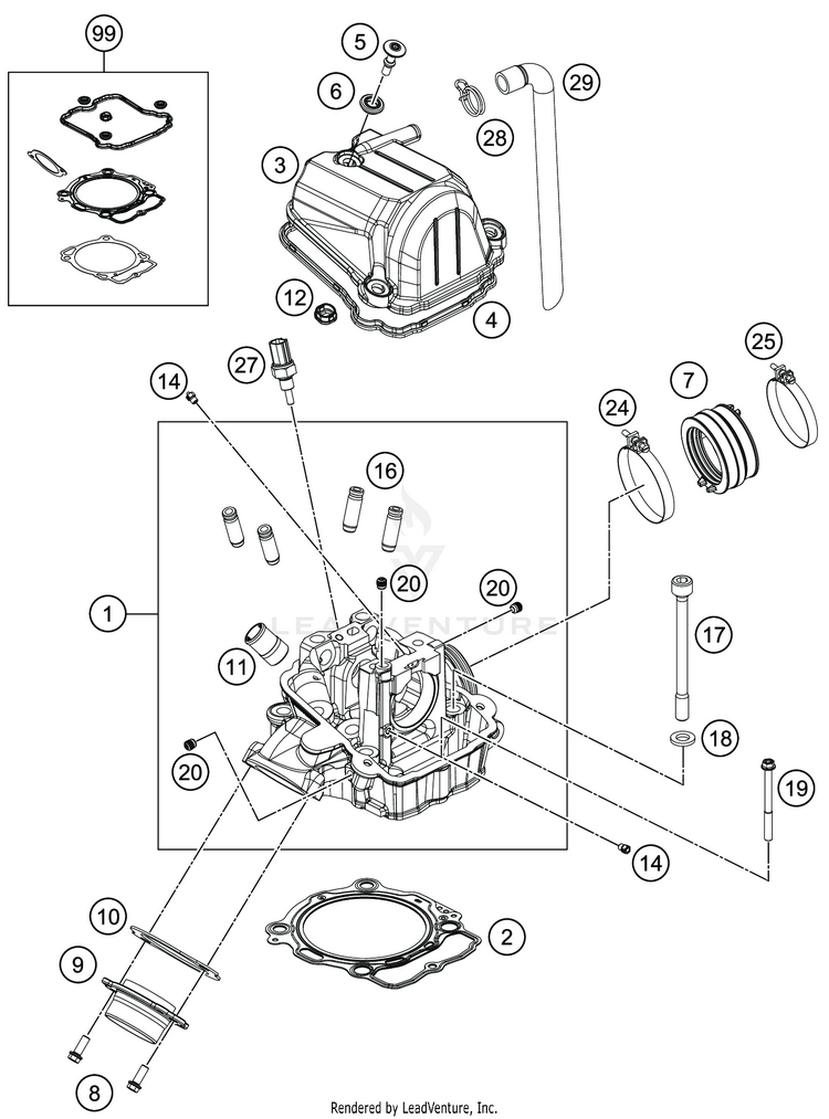 Cylinder Head FS 450 ENGINE - 2020 Schematic