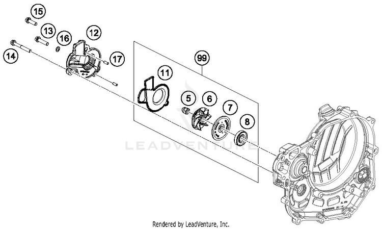 Water Pump FC 450 ENGINE - 2019 Schematic