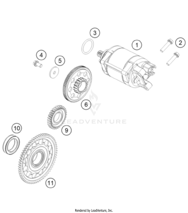 Electric Starter FS 450 ENGINE - 2023 Schematic