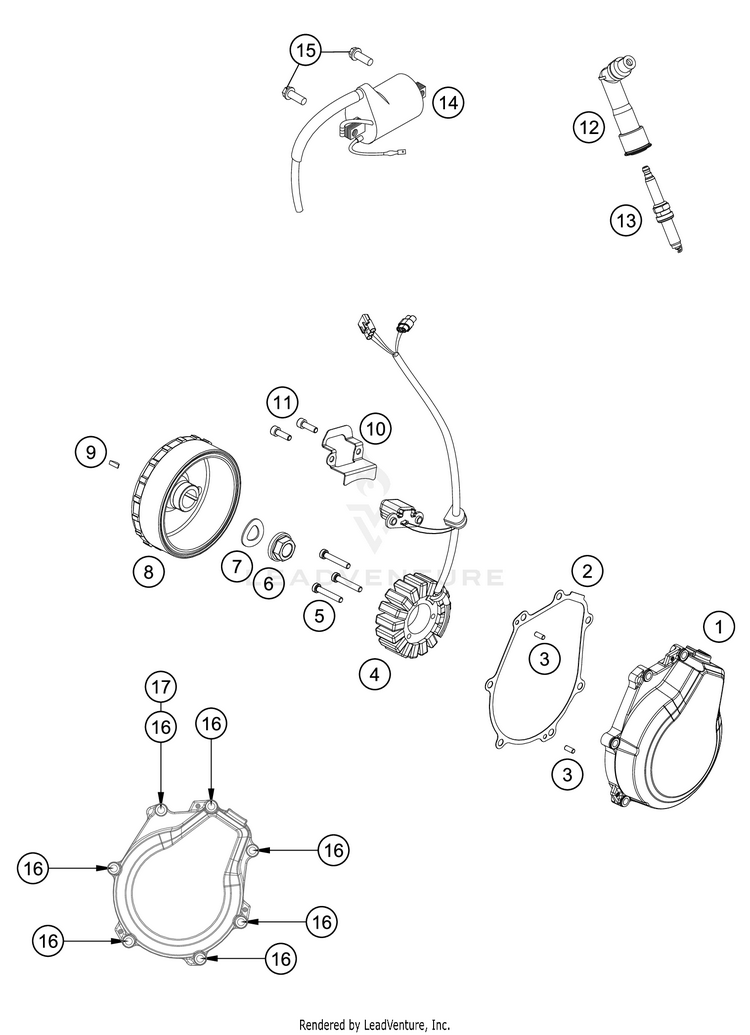 Ignition System FE 501s Engine - 2021 Schematic