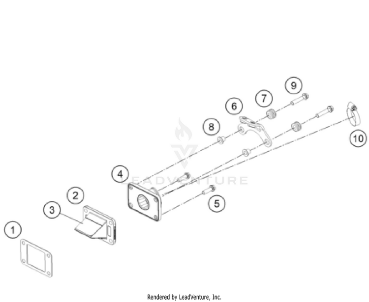 Reed Valve Case TC 50 Engine - 2022 Schematic