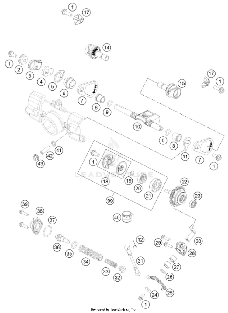 Exhaust Control TC 85 ENGINE - 2025 Schematic