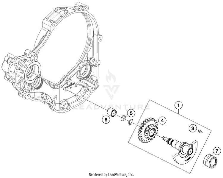 Balancer Shaft FE 250 ENGINE - 2019 Schematic
