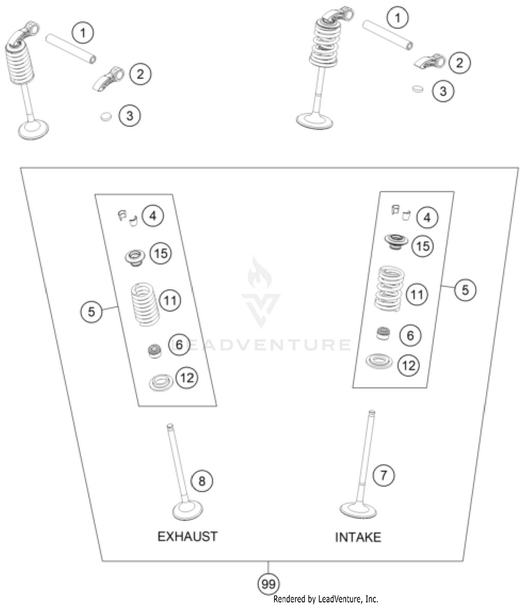 Valve Drive FX 350 ENGINE - 2023 Schematic