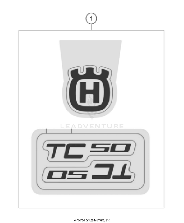 Decal TC 50 CHASSIS - 2025 Schematic