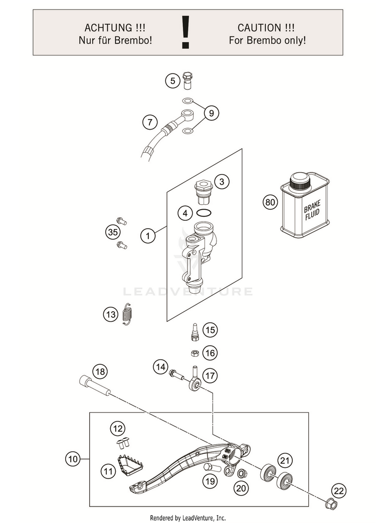 Rear Brake Control FC 350 CHASSIS - 2019 Schematic