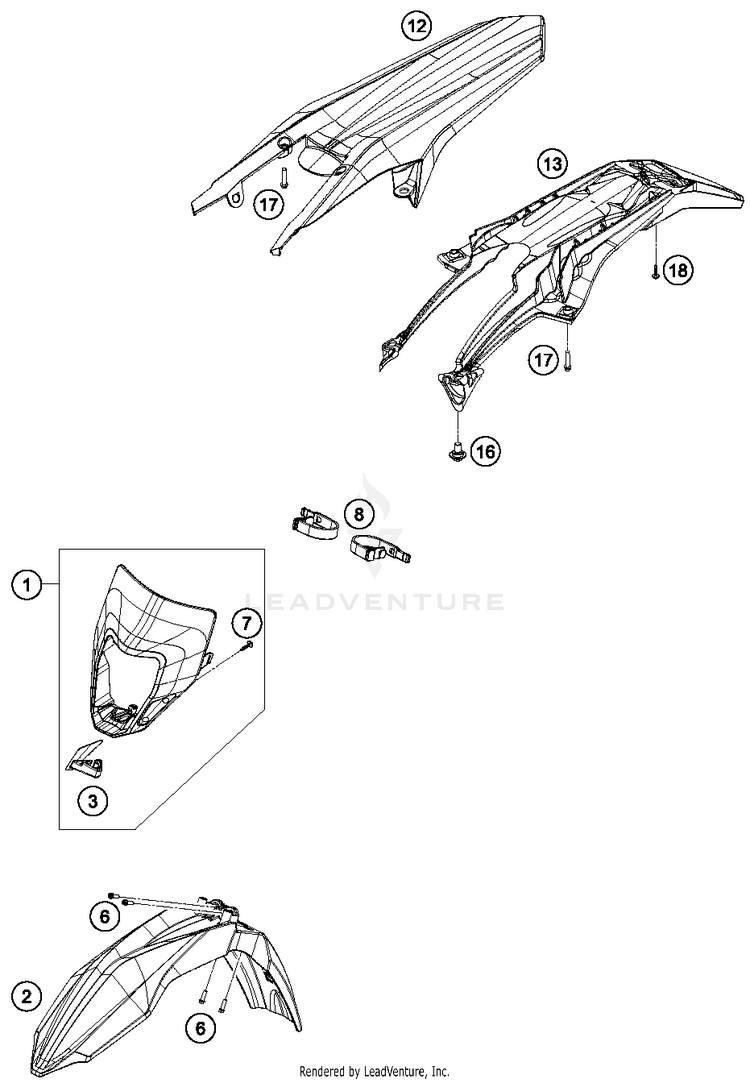 Mask, Fenders FE 350 CHASSIS - 2015 Schematic