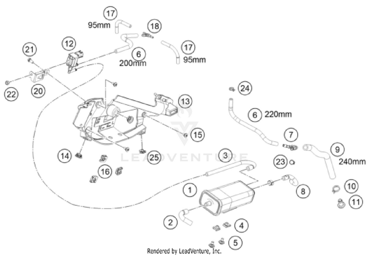 Evaporative Canister VITPILEN 801 - col.2 CHASSIS - 2025 Schematic