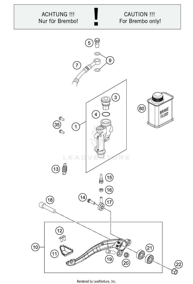 Rear Brake Control FS 450 CHASSIS - 2020 Schematic