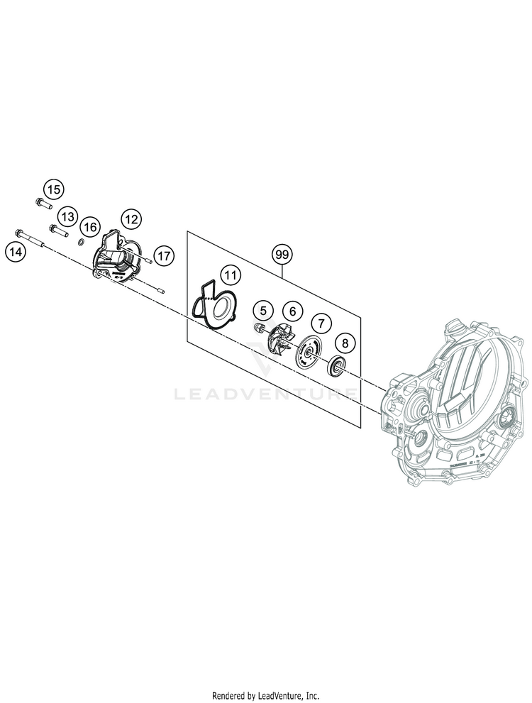 Water Pump FS 450 ENGINE - 2020 Schematic