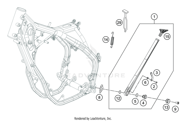 Side / Center Stand FE 501s CHASSIS - 2020 Schematic