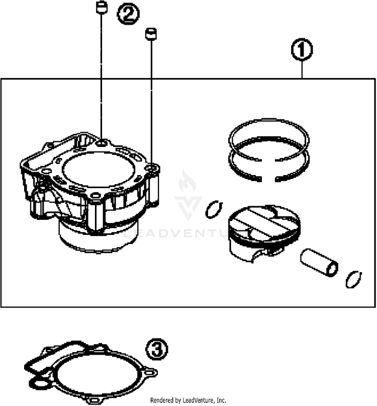 Cylinder FC 350 ENGINE - 2014 Schematic