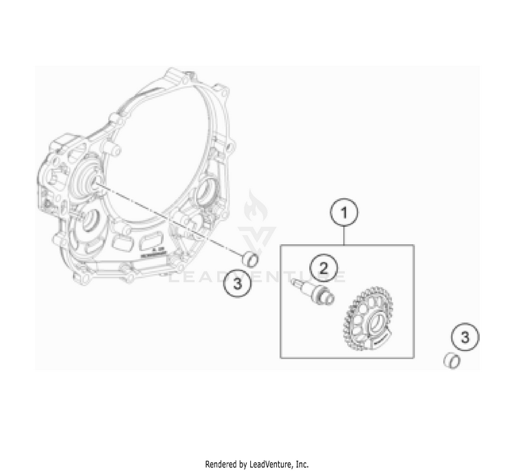 Balancer Shaft FE 501 USA Engine - 2022 Schematic