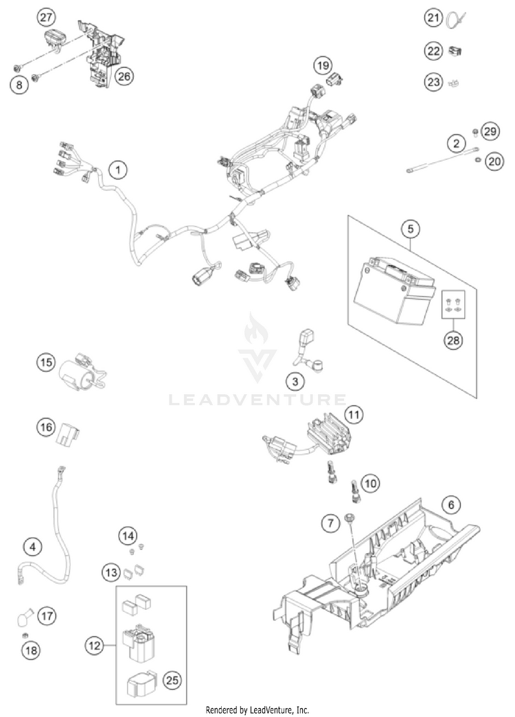 Wiring Harness FC 350 CHASSIS - 2024 Schematic