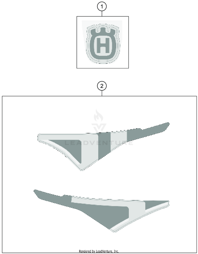 Decal 701 SUPERMOTO CHASSIS - 2020 Schematic