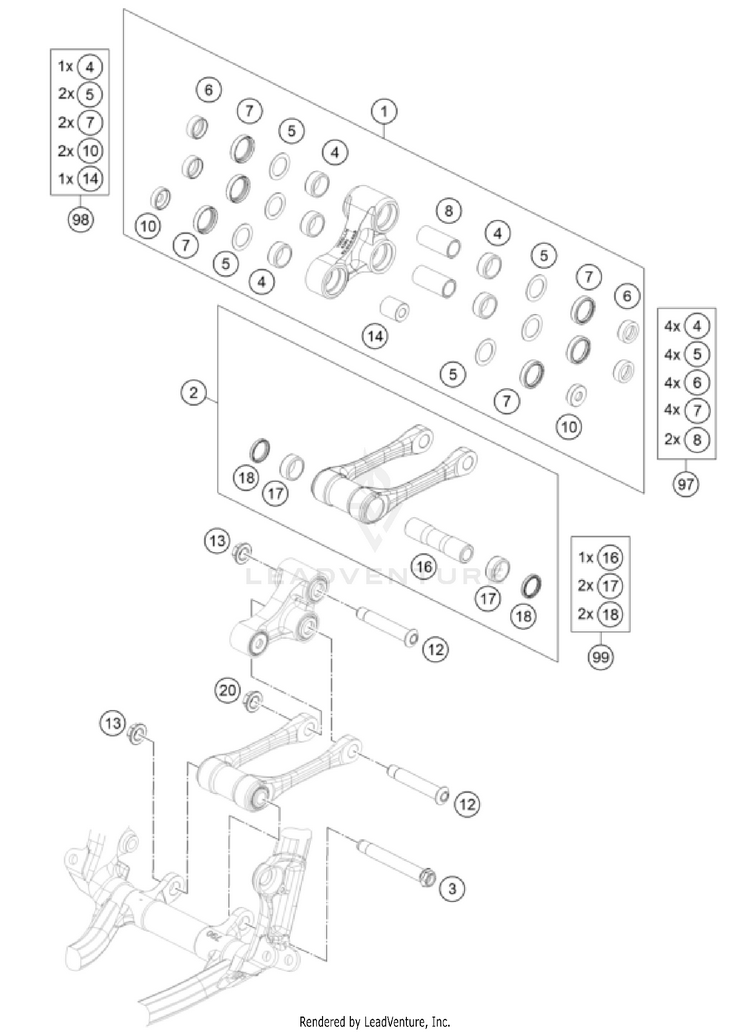 Pro Lever Linking FS 450 CHASSIS - 2024 Schematic