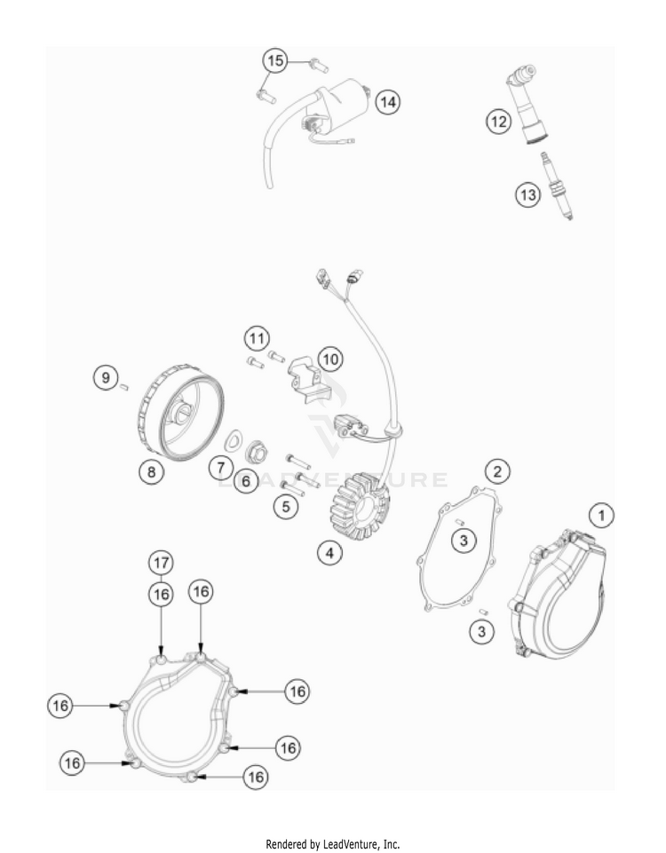 Ignition System FE 501 USA Engine - 2022 Schematic