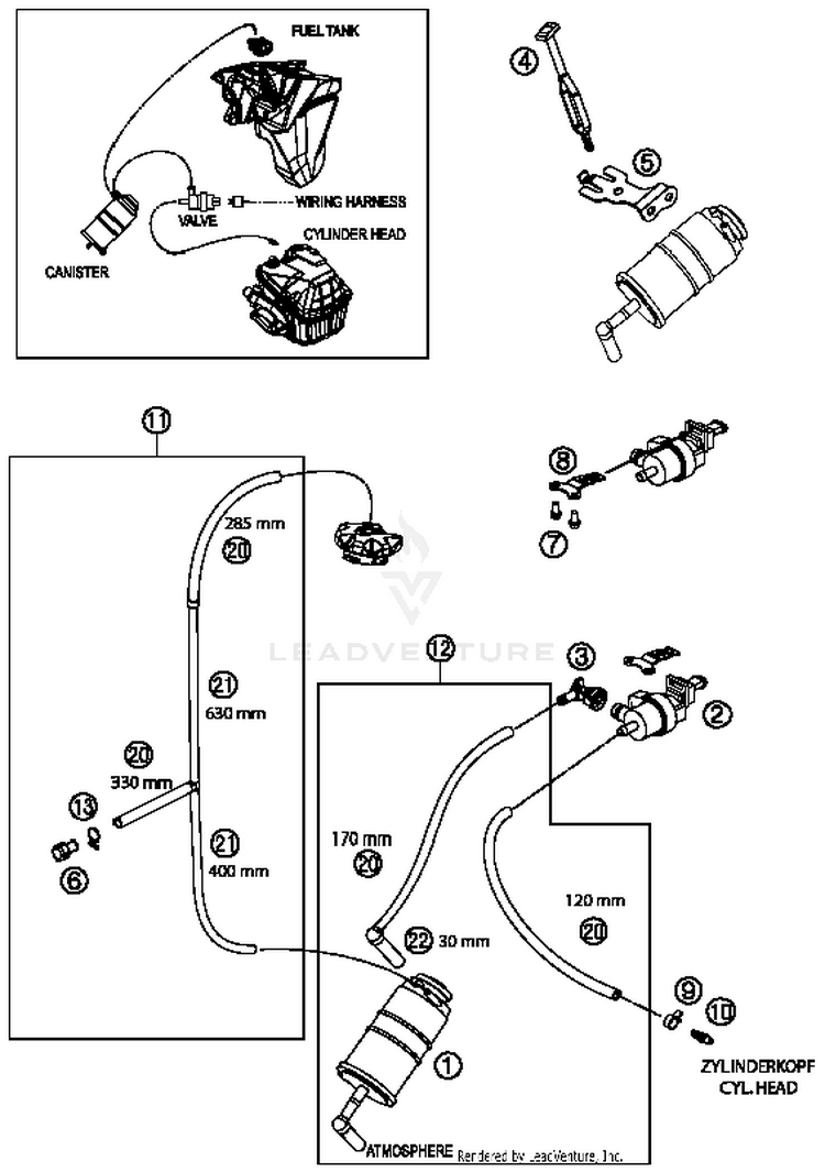 Evaporative Canister FE 501S CHASSIS - 2015 Schematic