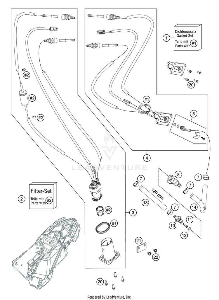 Fuel Pump 701 ENDURO CHASSIS - 2019 Schematic