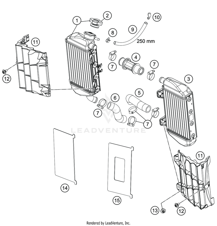 Cooling System TC 85 17 14 ENGINE - 2020 Schematic