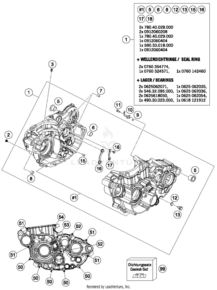 Engine Case FE 501S ENGINE - 2016 Schematic