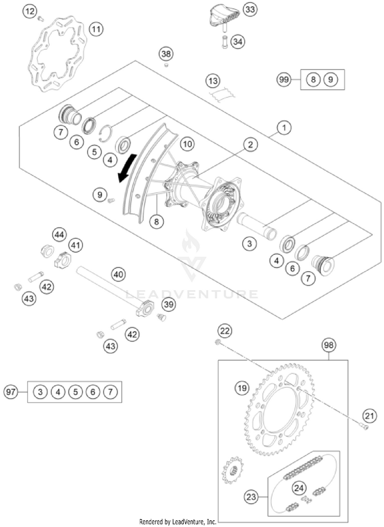 Rear Wheel Schematic