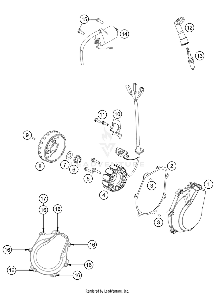 Ignition System FC 450 Engine - 2021 Schematic