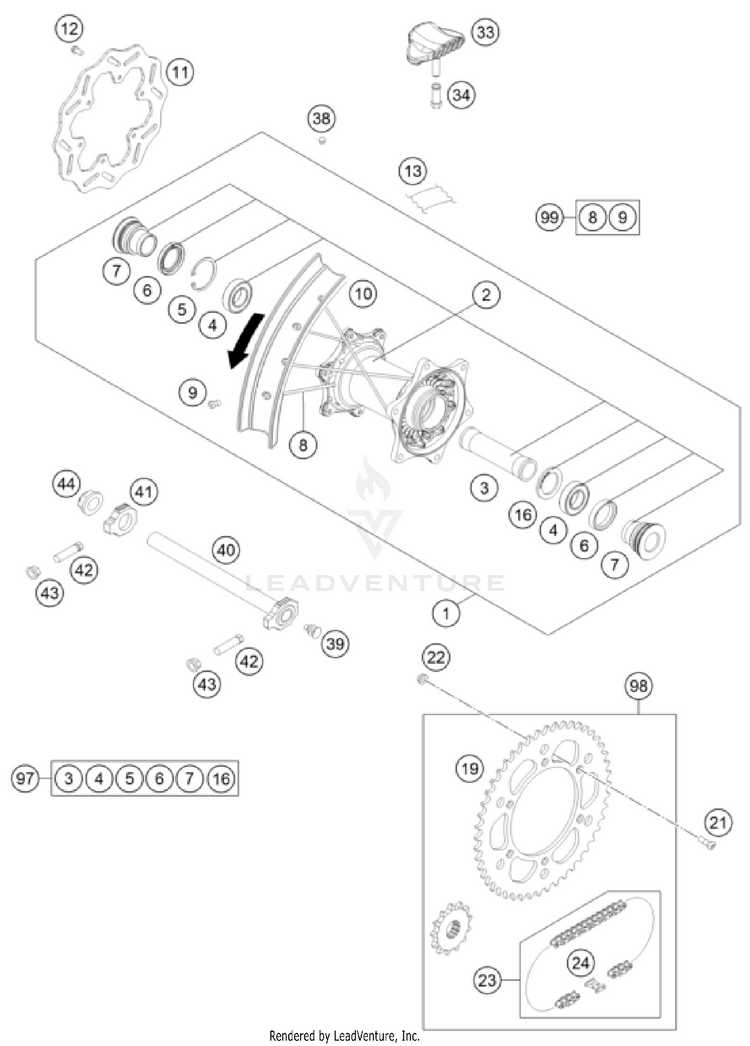 Rear Wheel Schematic