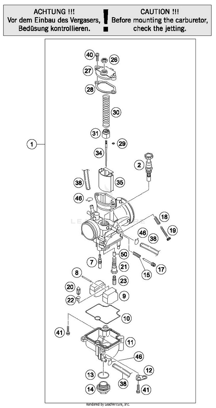 Carburetor TC 85 19/16 ENGINE - 2019 Schematic