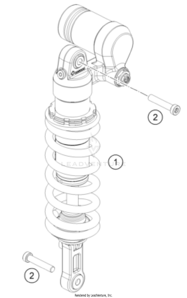 Shock Absorber 701 ENDURO US CHASSIS - 2024 Schematic