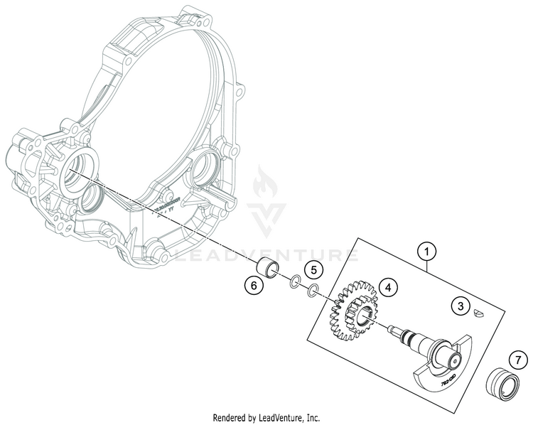 Balancer Shaft FE 350s Engine - 2021 Schematic