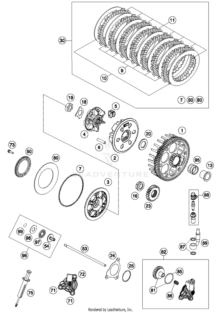 Clutch FE 501S ENGINE - 2016 Schematic