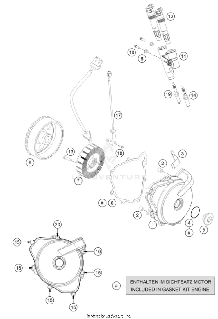 Ignition System 701 FE/FS US ENGINE - 2023 Schematic