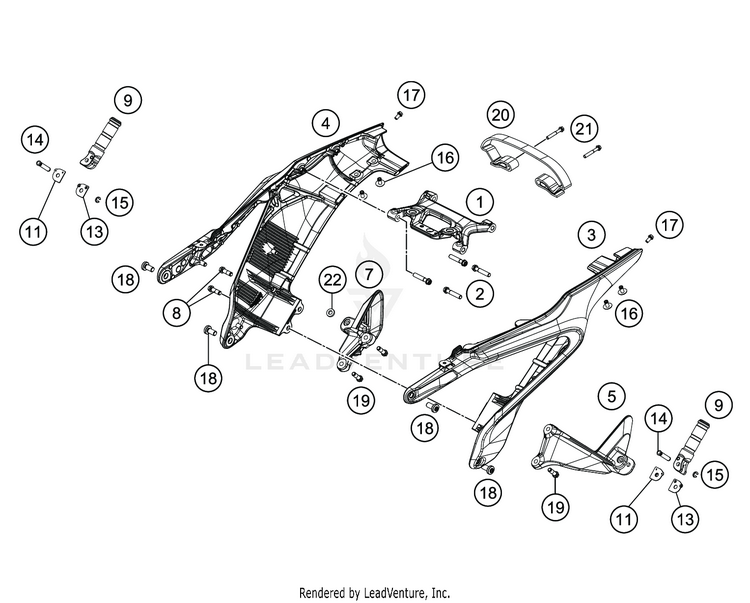 Subframe VITPILEN 701 CHASSIS - 2020 Schematic