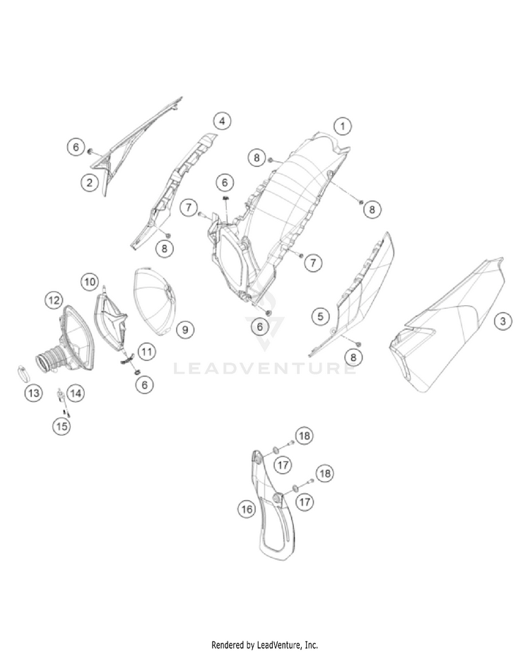 Air Filter FC 450 CHASSIS - 2022 Schematic