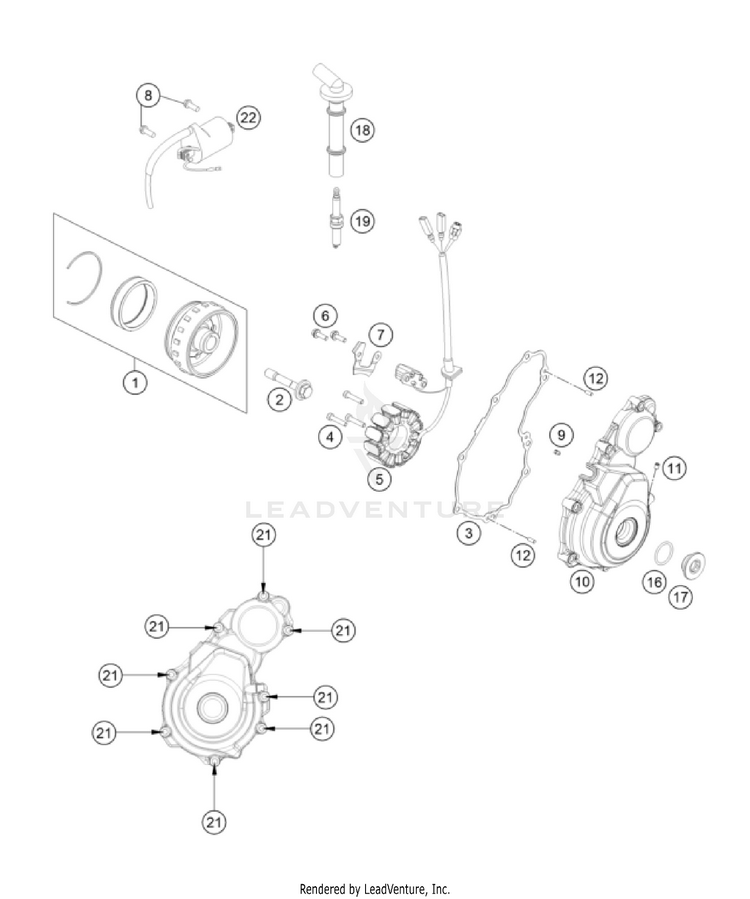 Ignition System FX 350 Engine - 2022 Schematic