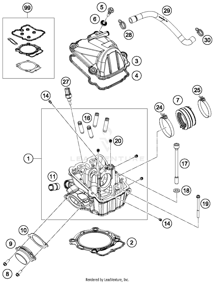Cylinder Head FS 450 ENGINE - 2018 Schematic