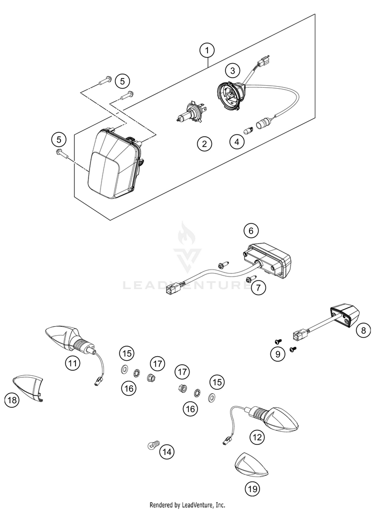 Lighting System FE 350s CHASSIS - 2021 Schematic