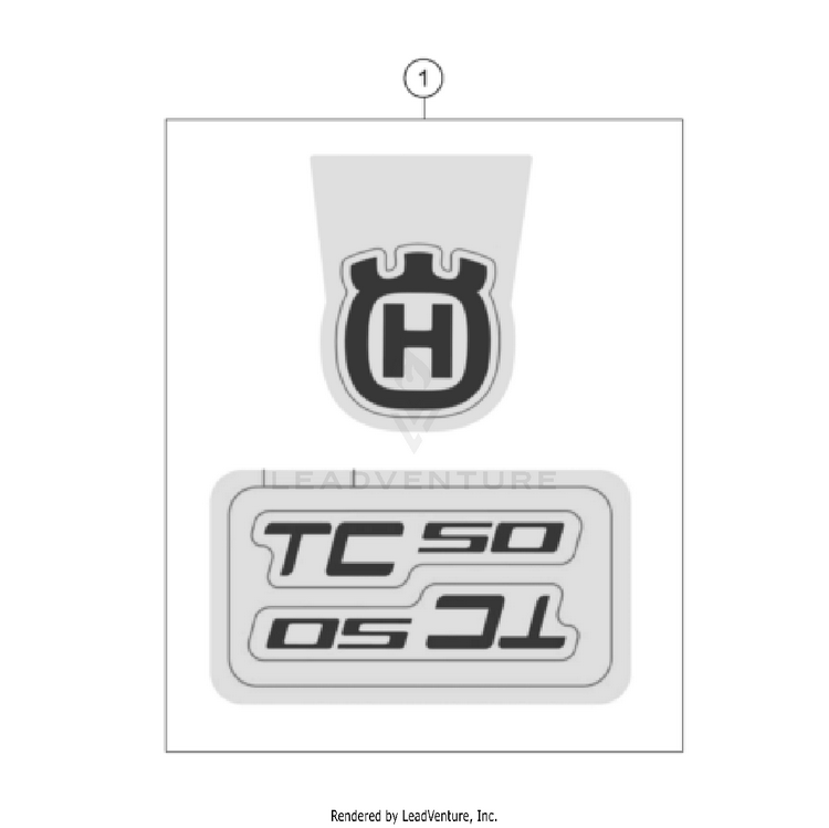 Decal TC 50 EU CHASSIS - 2024 Schematic