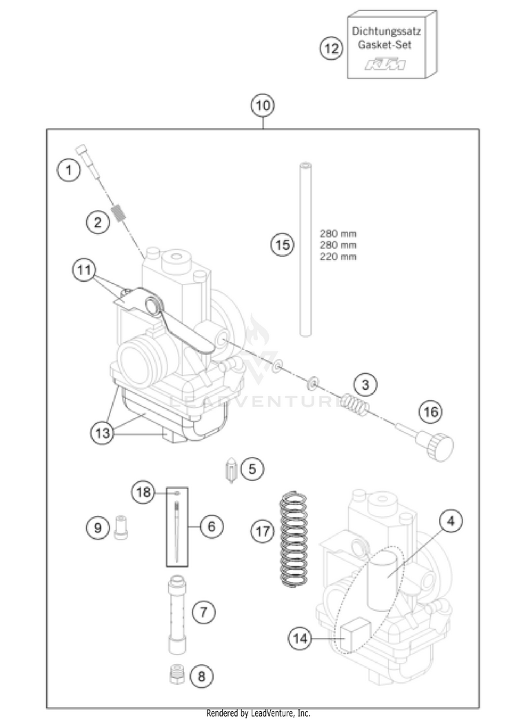 Carburetor TC 65 Engine - 2022 Schematic
