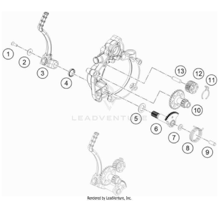 Kick Starter TC 50 Mini Engine - 2023 Schematic