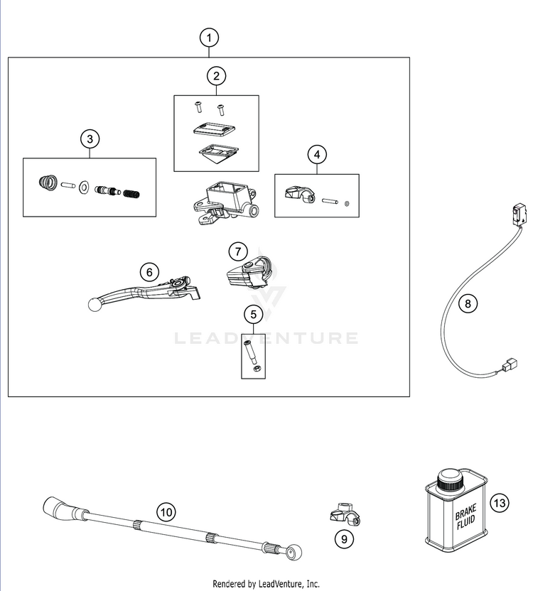 Front Brake Control FE 501s CHASSIS - 2020 Schematic