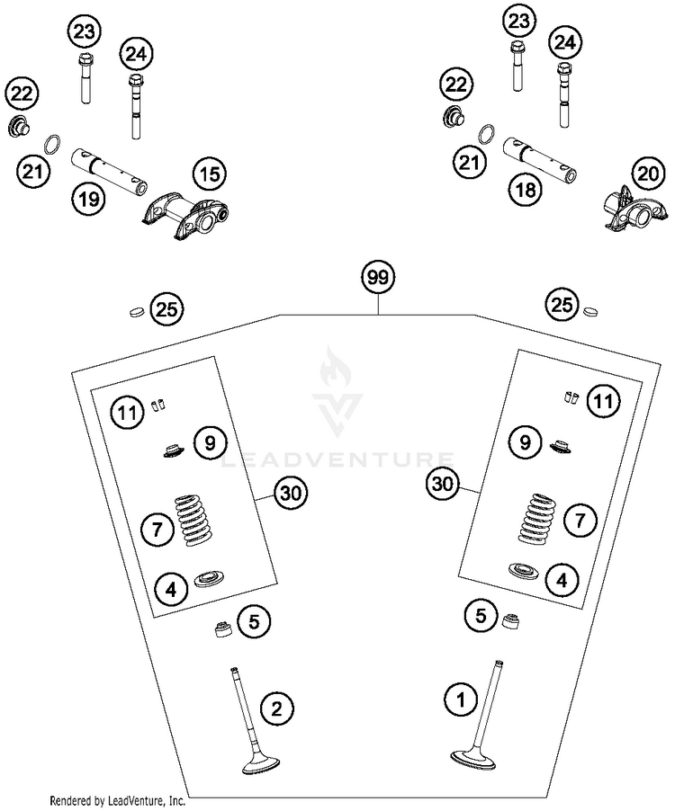 Valve Drive FS 450 ENGINE - 2018 Schematic