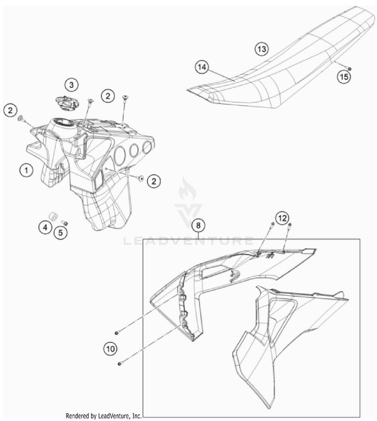 Tank, Seat Schematic